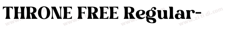 THRONE FREE Regular字体转换 THRONE FREE Regular字体转换